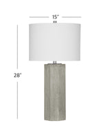 Bassett Light Gray Luna Table Lamp
