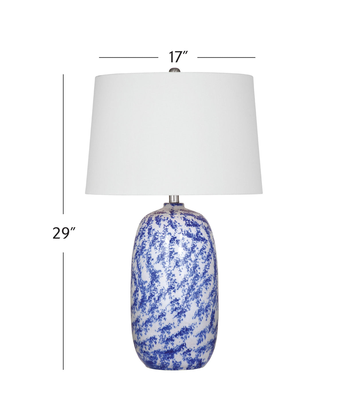 Bassett Blue/Cream Mila Table Lamp