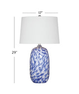 Bassett Blue/Cream Mila Table Lamp