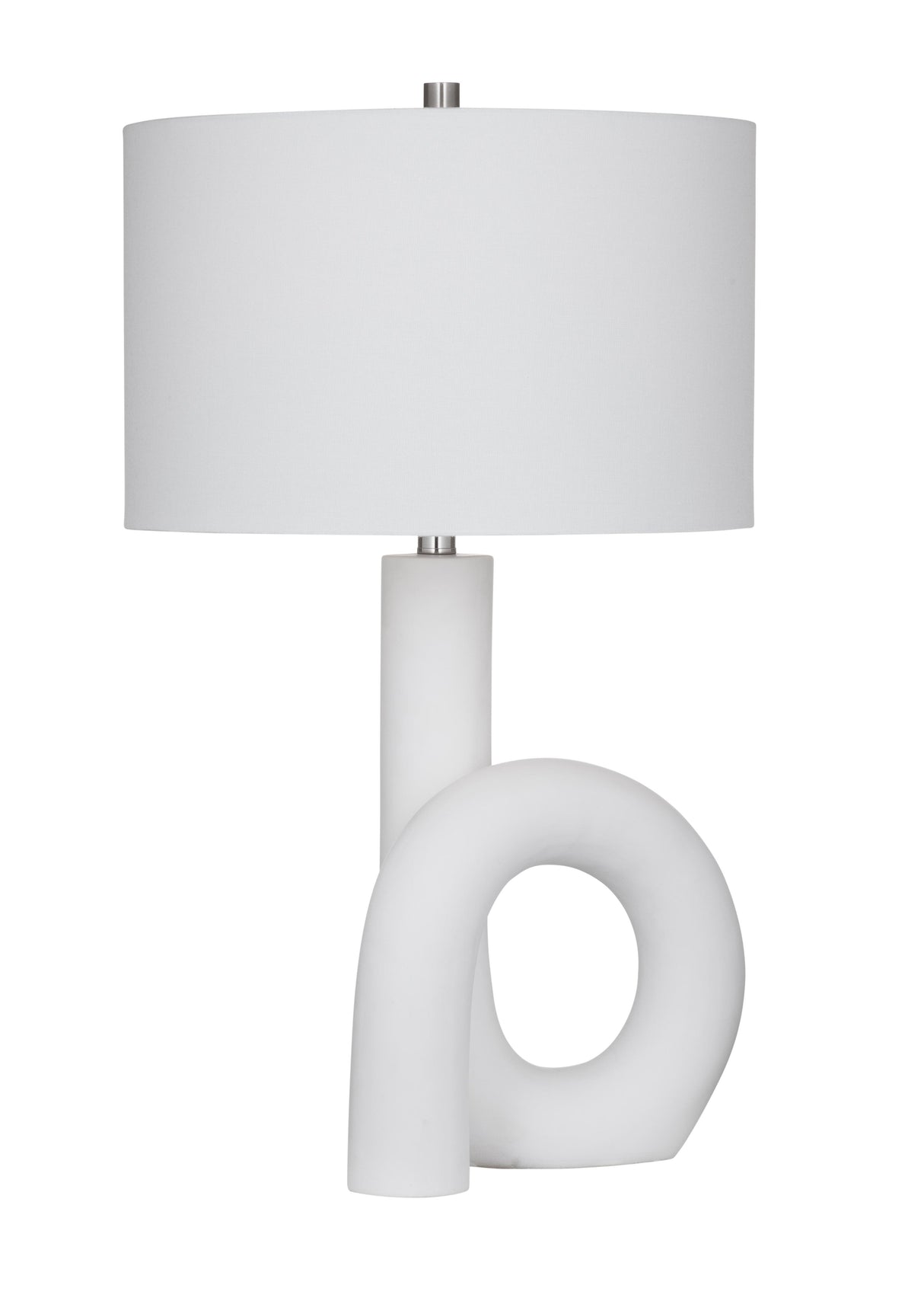 Bassett Matte White Alexx Table Lamp