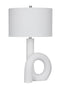 Bassett Matte White Alexx Table Lamp