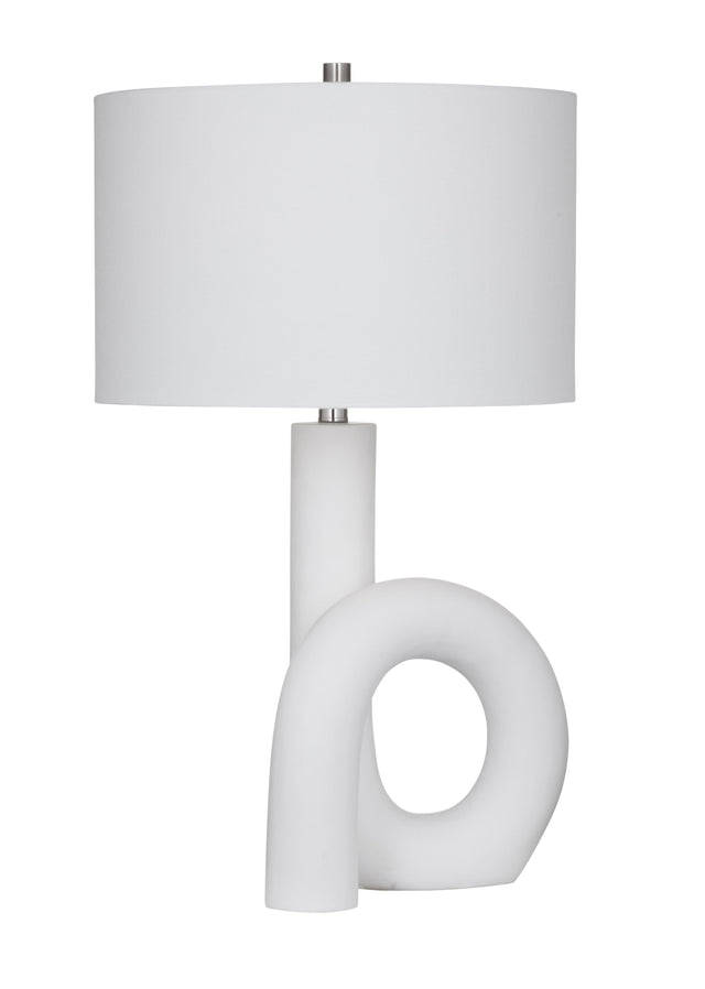 Bassett Matte White Alexx Table Lamp
