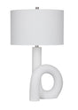Bassett Matte White Alexx Table Lamp