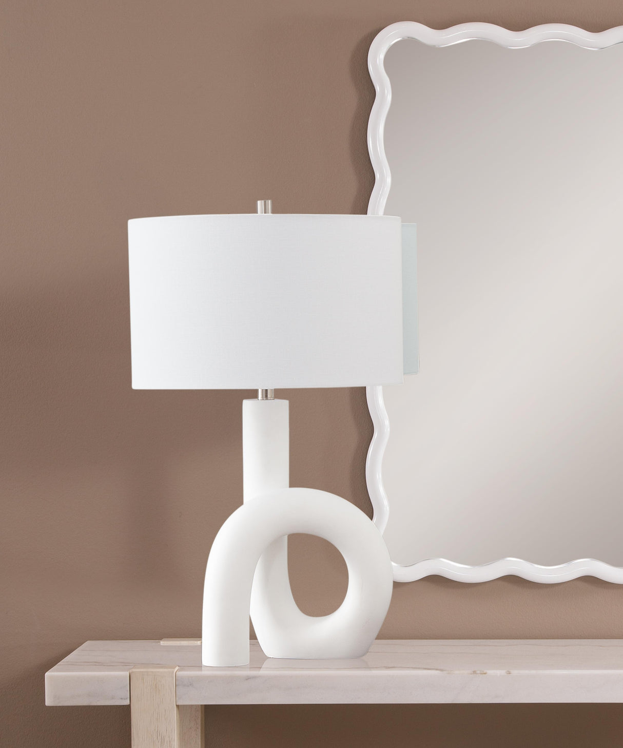 Bassett White Alexx Table Lamp