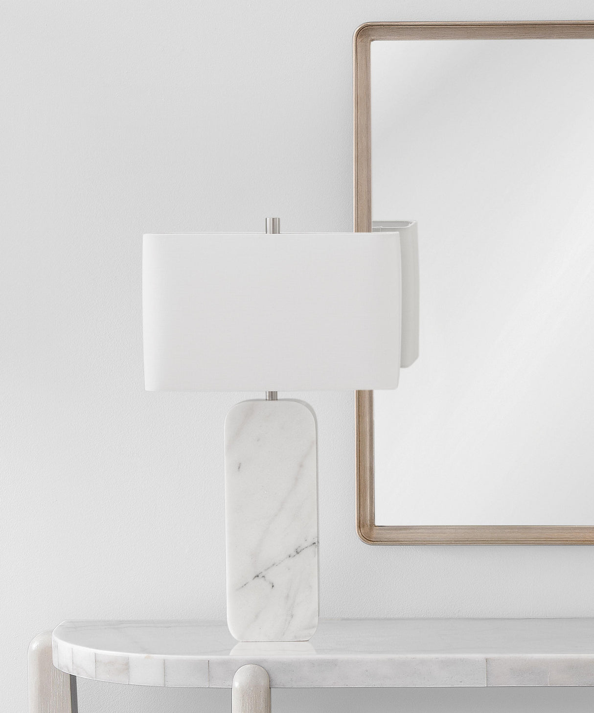 Bassett White Systin Table Lamp