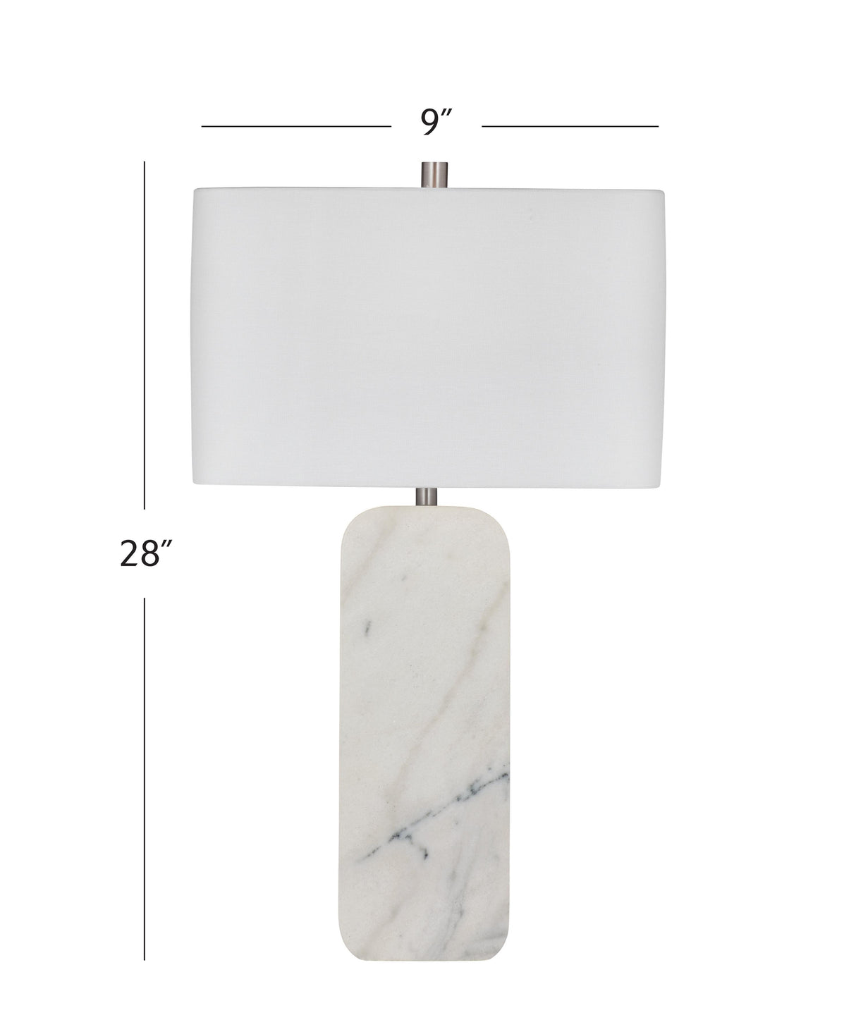 Bassett White Systin Table Lamp