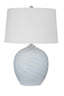 Bassett Light Blue / Cream Lyance Table Lamp