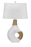 Bassett Matte White Nigel Table Lamp