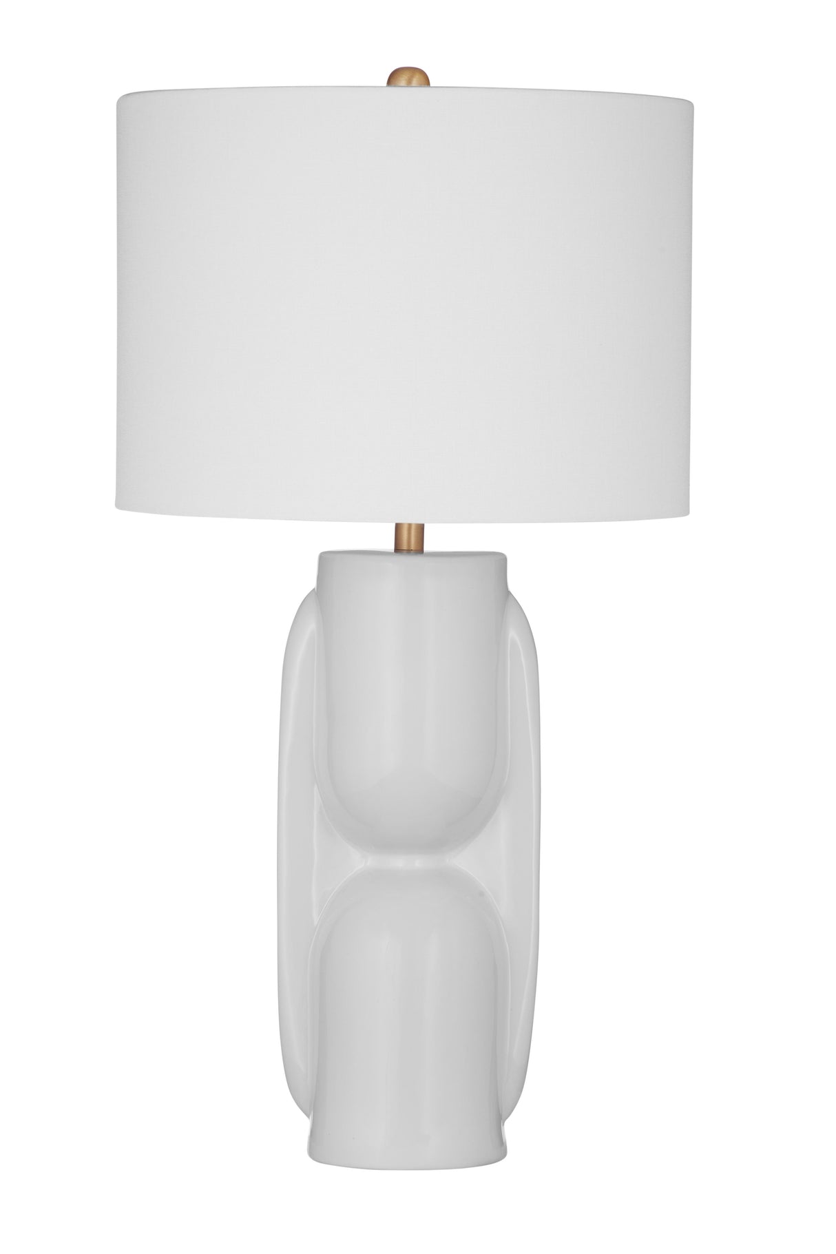 Bassett Glossy White Tolland Table Lamp