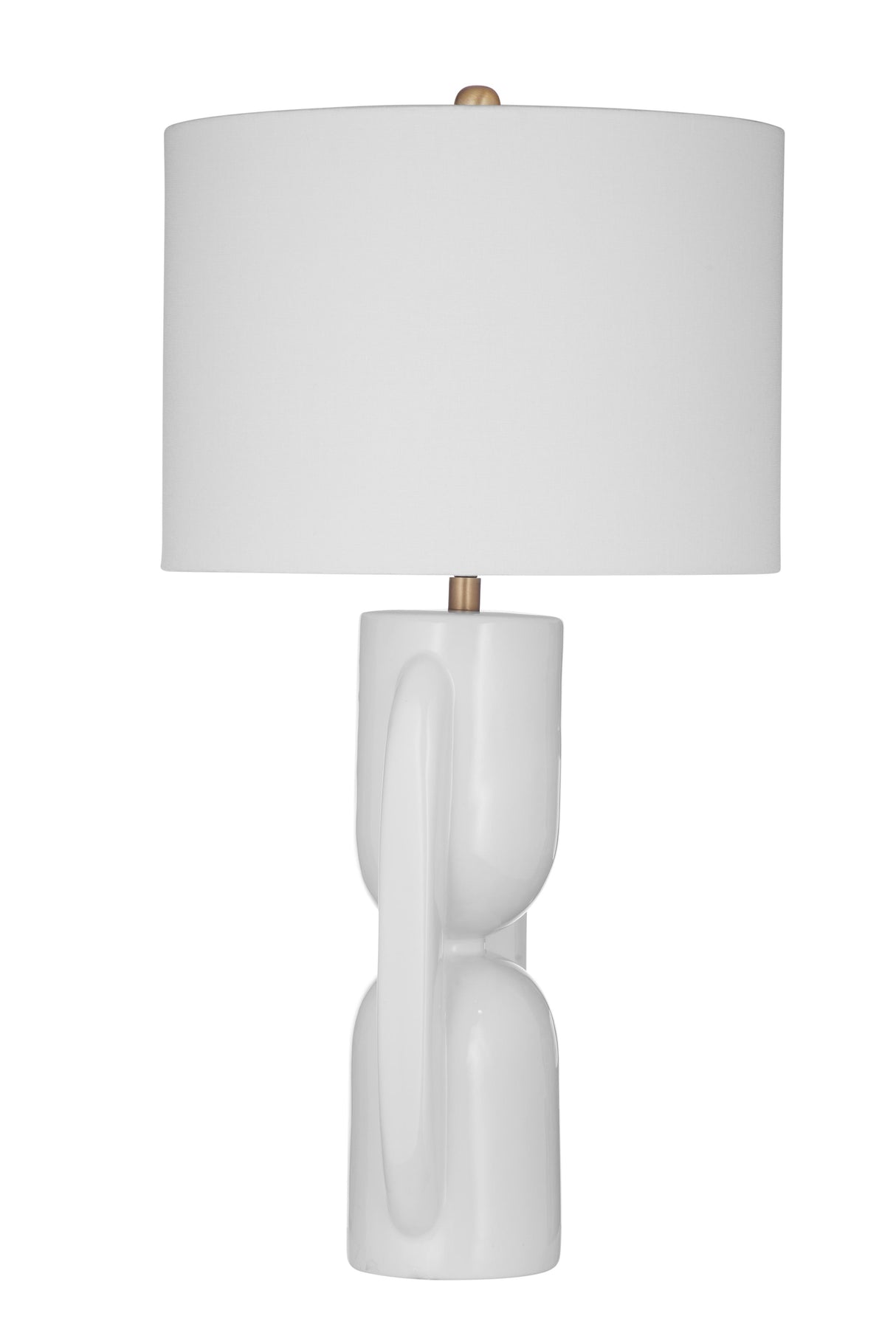 Bassett Glossy White Tolland Table Lamp