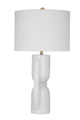 Bassett Glossy White Tolland Table Lamp