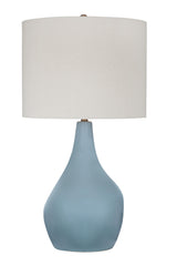 Bassett Light Grey Blue Rawlins Table Lamp