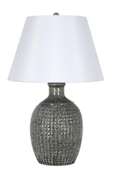 Bassett Reactive Dark Green Dhurrie Table Lamp