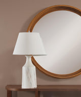Bassett White Eastlake Table Lamp