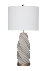 Bassett Gray / Gold / Ant Brass Vanessa Table Lamp