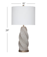 Bassett Gray / Gold / Ant Brass Vanessa Table Lamp