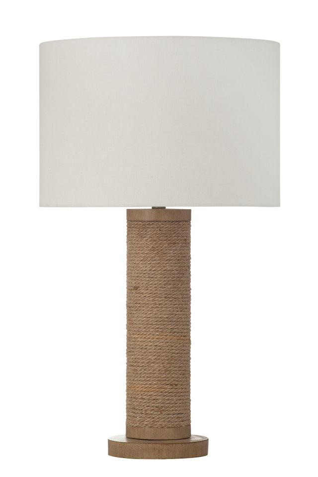 Bassett Natural Rope Adams Table Lamp