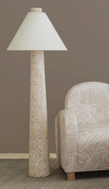 Bassett Textured Cream Butler Floor Lamp
