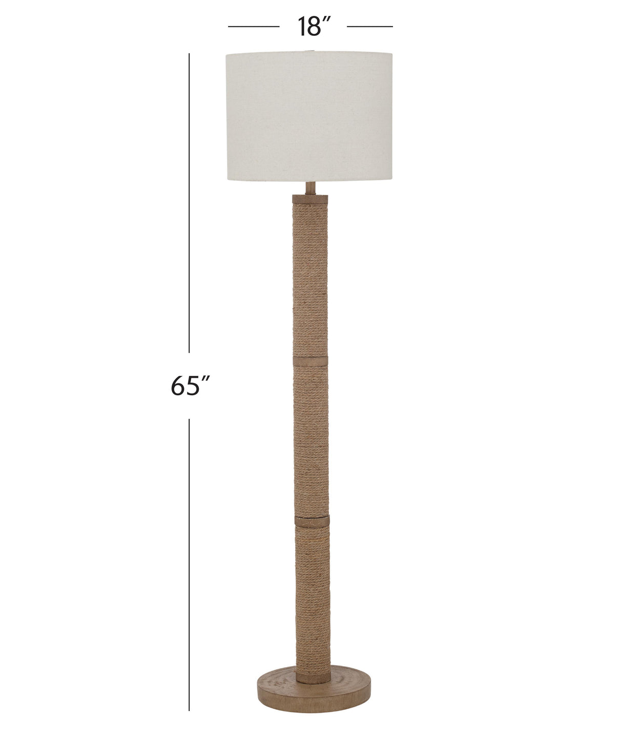 Bassett Natural Finish Chester Floor Lamp