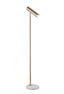 Bassett Brass/White Thames Floor Lamp