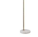 Bassett Brass/White Thames Floor Lamp