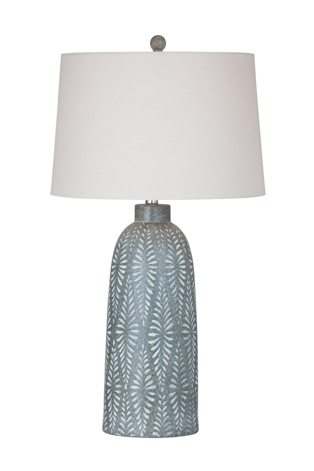 Bassett Green/Cream Windham Table Lamp