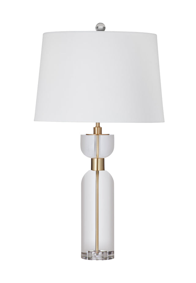Bassett Crystal/Brass Bollin Table Lamp