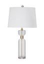 Bassett Crystal/Brass Bollin Table Lamp