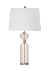 Bassett Crystal/Brass Bollin Table Lamp