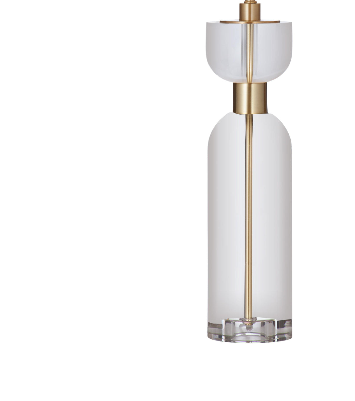 Bassett Crystal/Brass Bollin Table Lamp