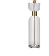 Bassett Crystal/Brass Bollin Table Lamp