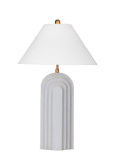 Bassett Light Cement w/Gold Highlights Witham Table Lamp