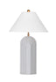 Bassett Light Cement w/Gold Highlights Witham Table Lamp