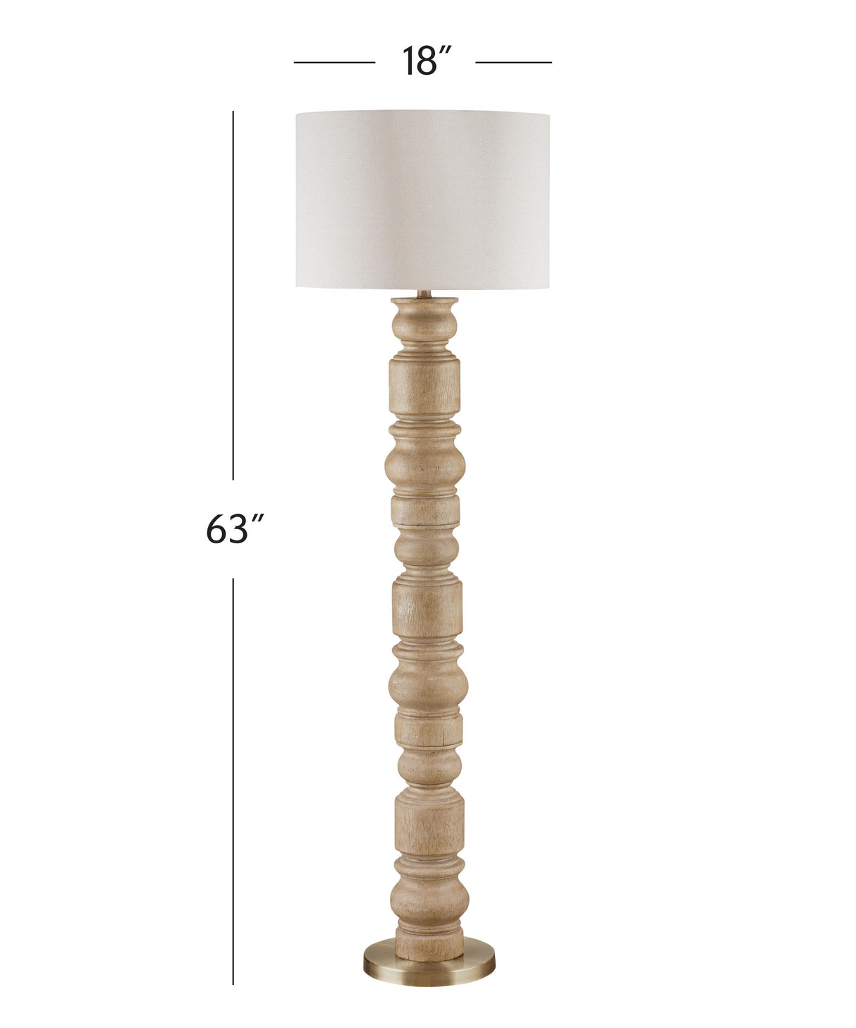 Bassett Brown Helford Floor Lamp