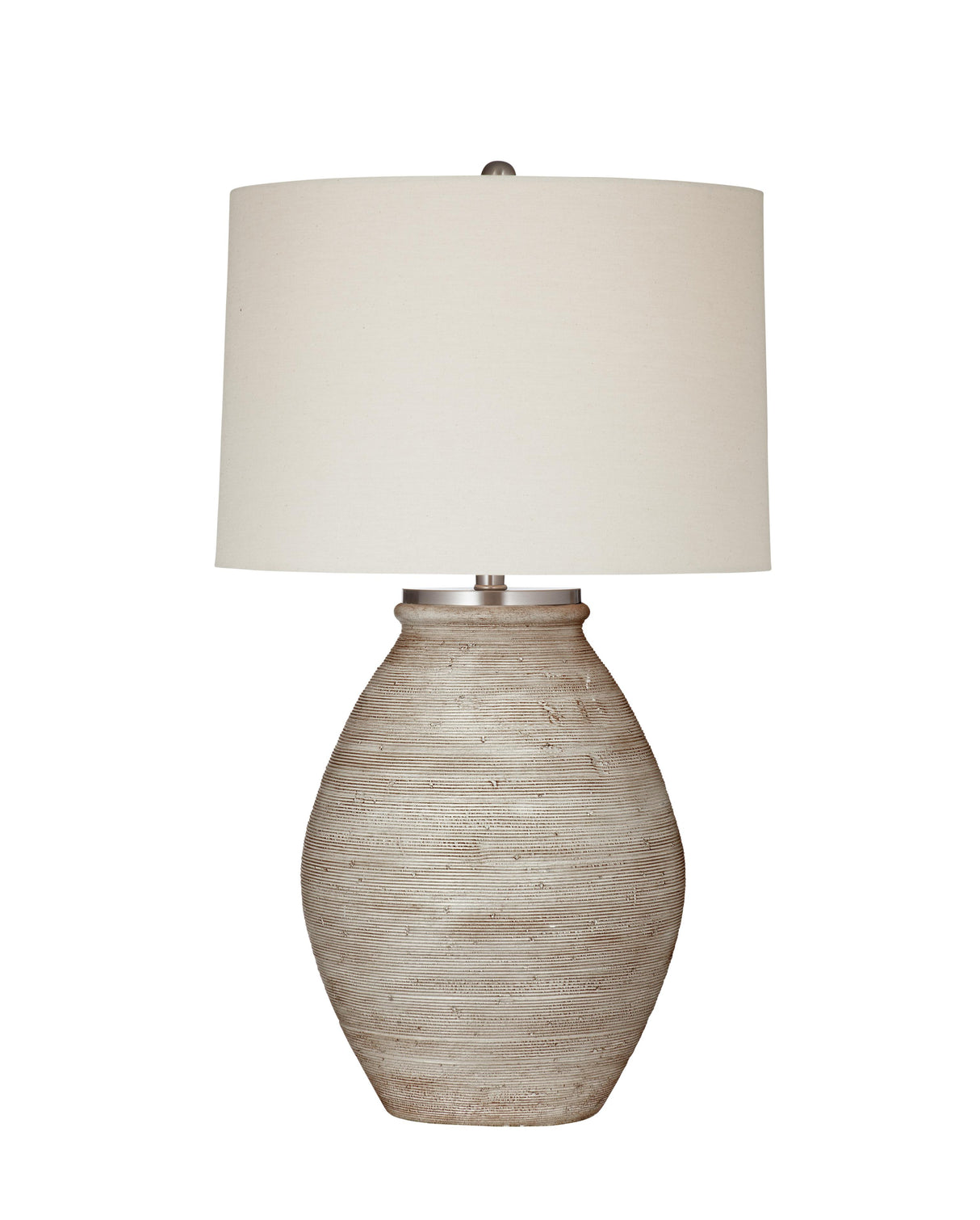 Bassett Distressed Cream Fraser Table Lamp