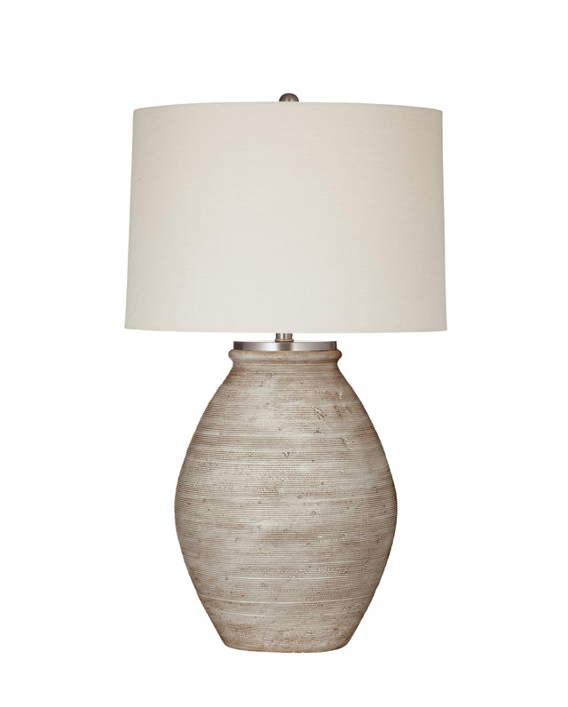 Bassett Distressed Cream Fraser Table Lamp
