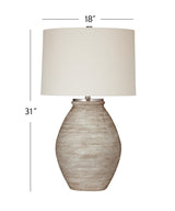 Bassett Cream Fraser Table Lamp
