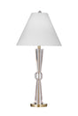 Bassett Clear/Brushed Gold Devon Table Lamp