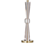 Bassett Clear/Brushed Gold Devon Table Lamp