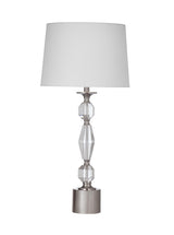 Bassett Clear/Brushed Silver Bella Table Lamp