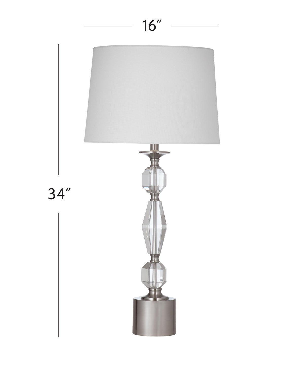Bassett Clear Bella Table Lamp