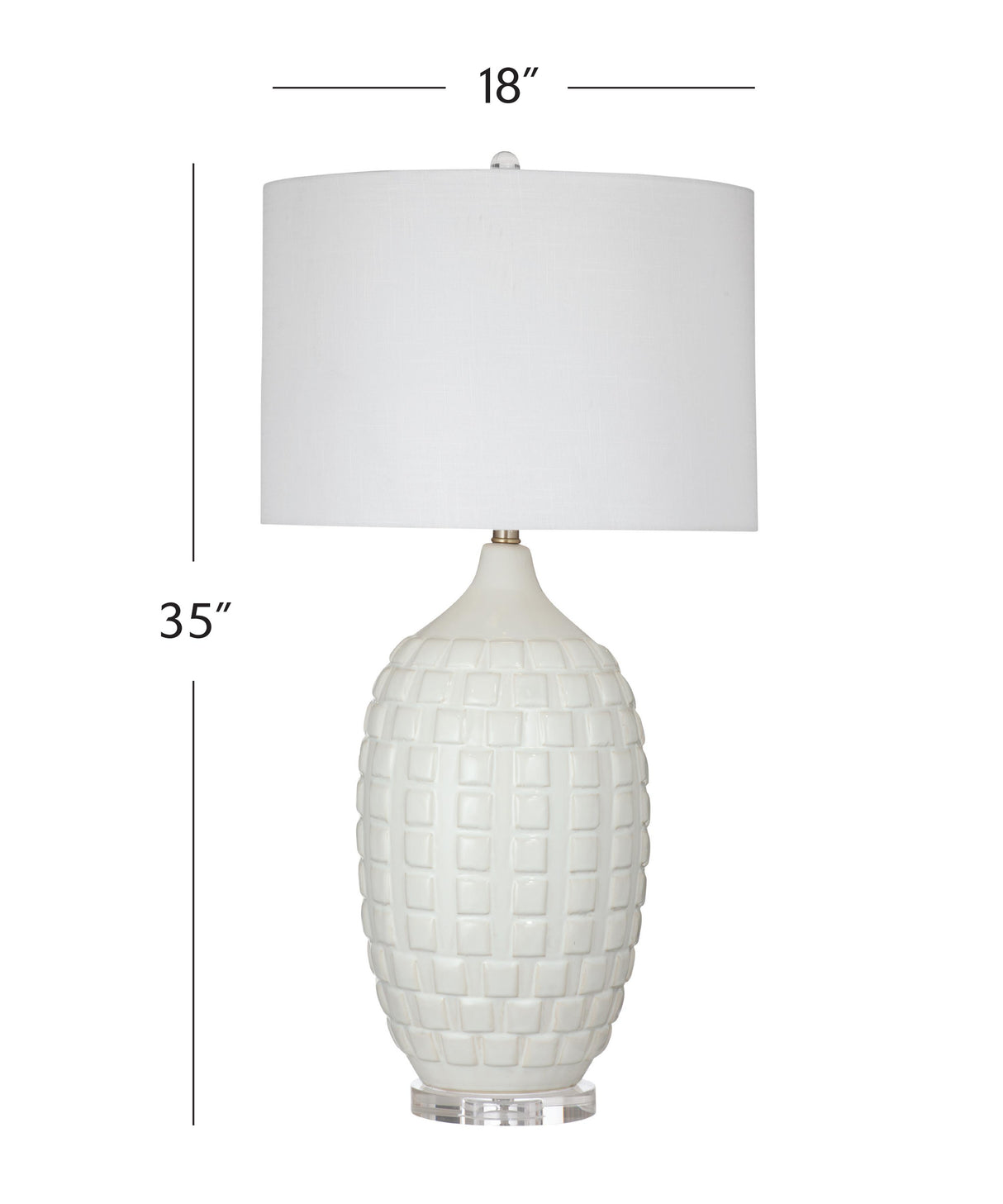 Bassett White Sesser Table Lamp