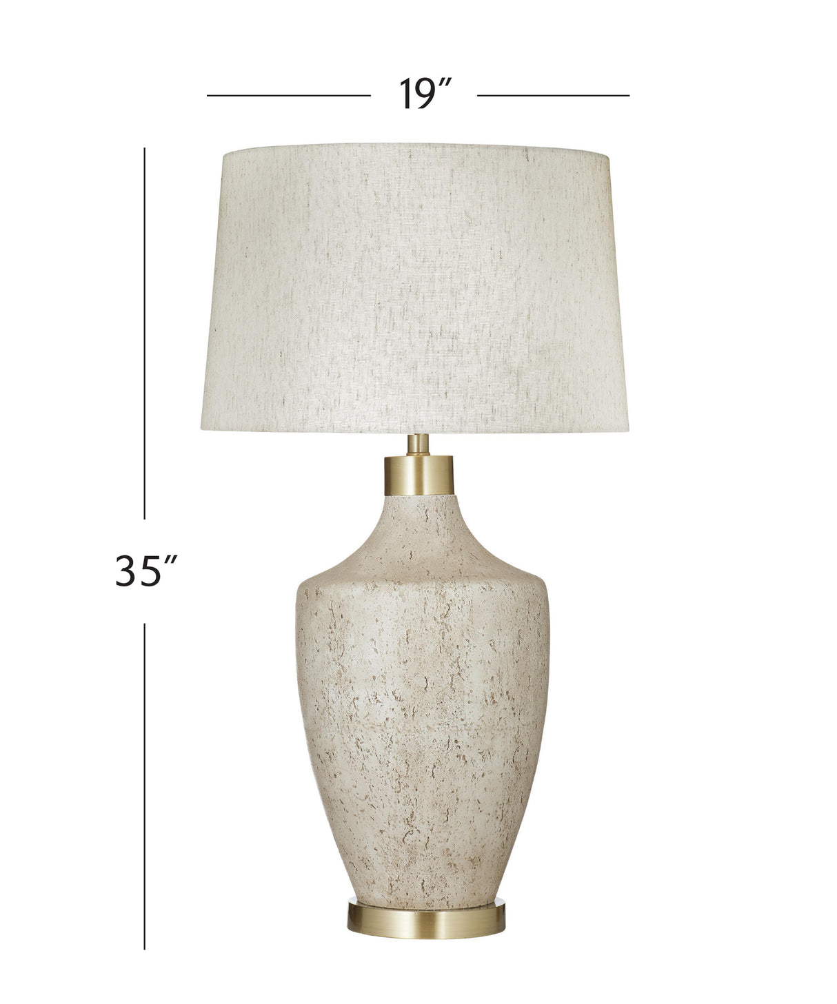 Bassett Textured Cream Neecole Table Lamp