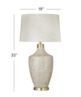 Bassett Textured Cream Neecole Table Lamp
