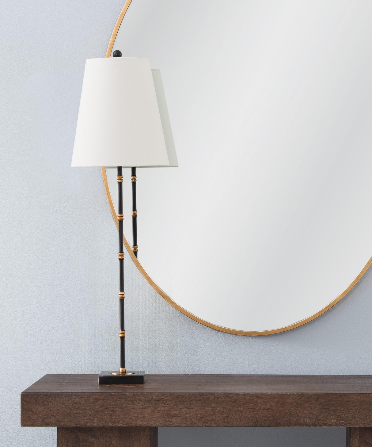 Bassett Black Alamance Table Lamp