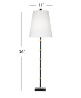 Bassett Black Alamance Table Lamp