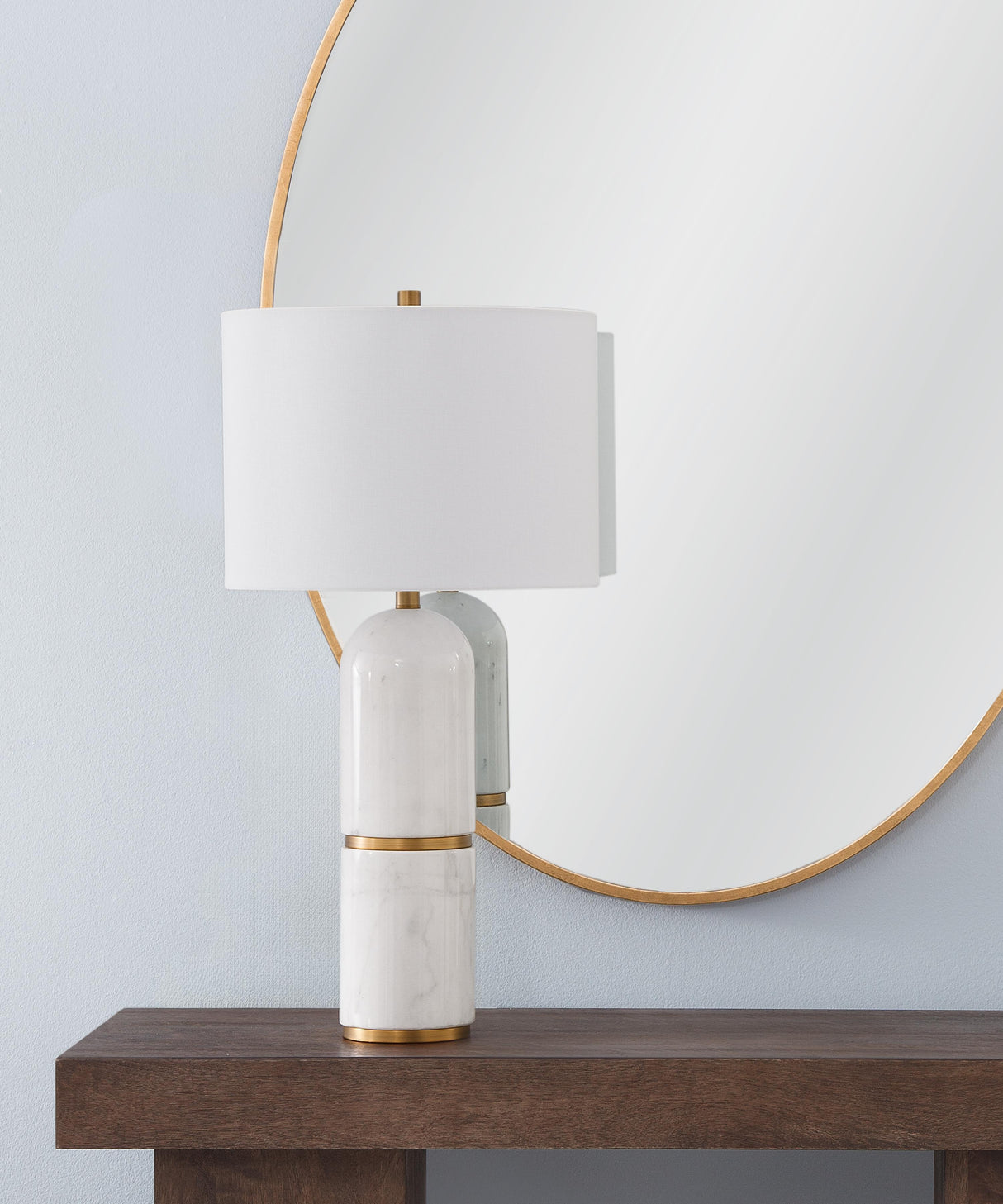 Bassett White Wake Table Lamp
