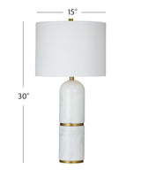Bassett White Wake Table Lamp