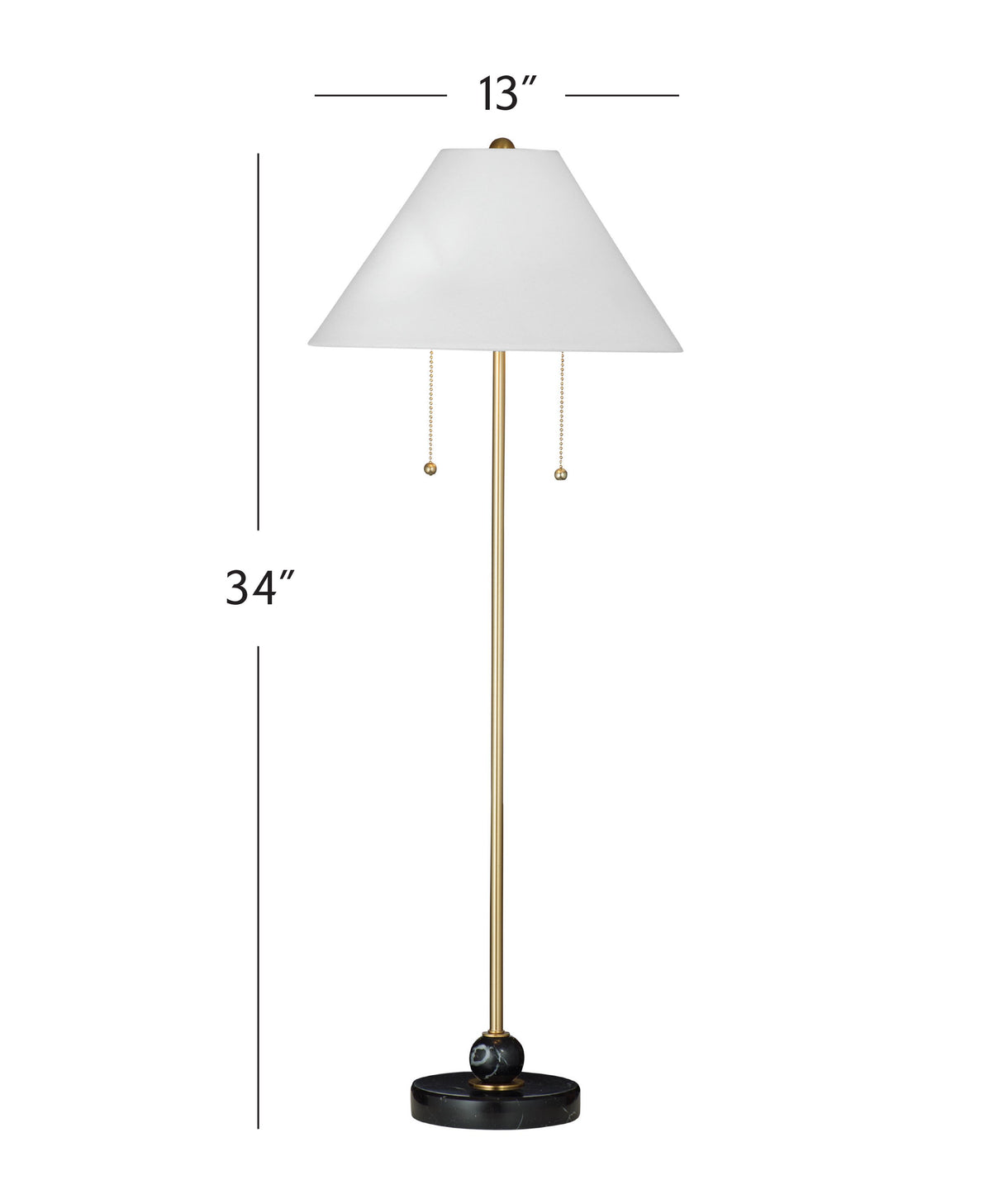 Bassett Black/Brass Winfield Table Lamp