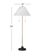 Bassett Black/Brass Winfield Table Lamp